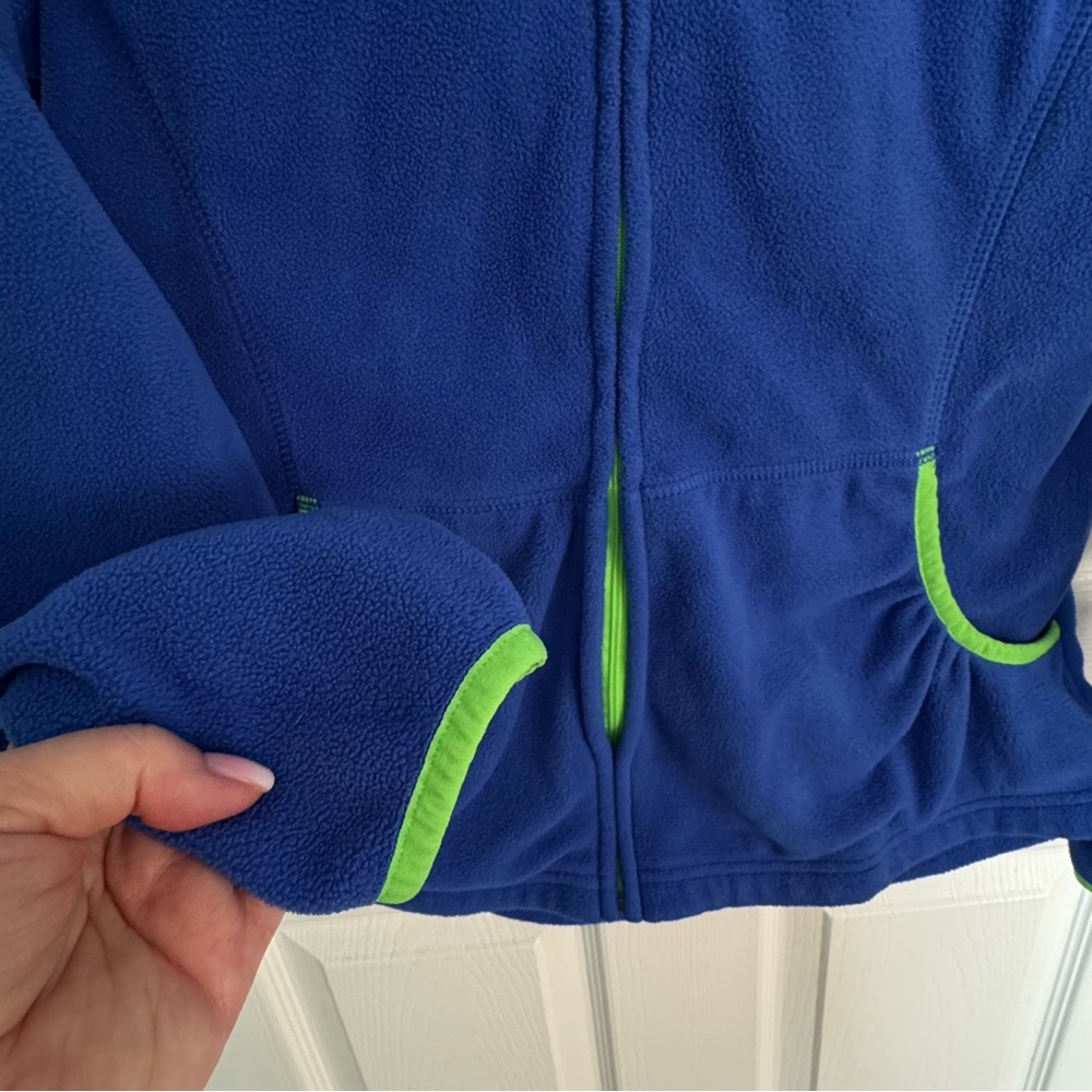 RBX Blue Full Zip Hoodie L Activewear Athletic Jacket Pockets Workout Athleisure - Picture 4 of 10